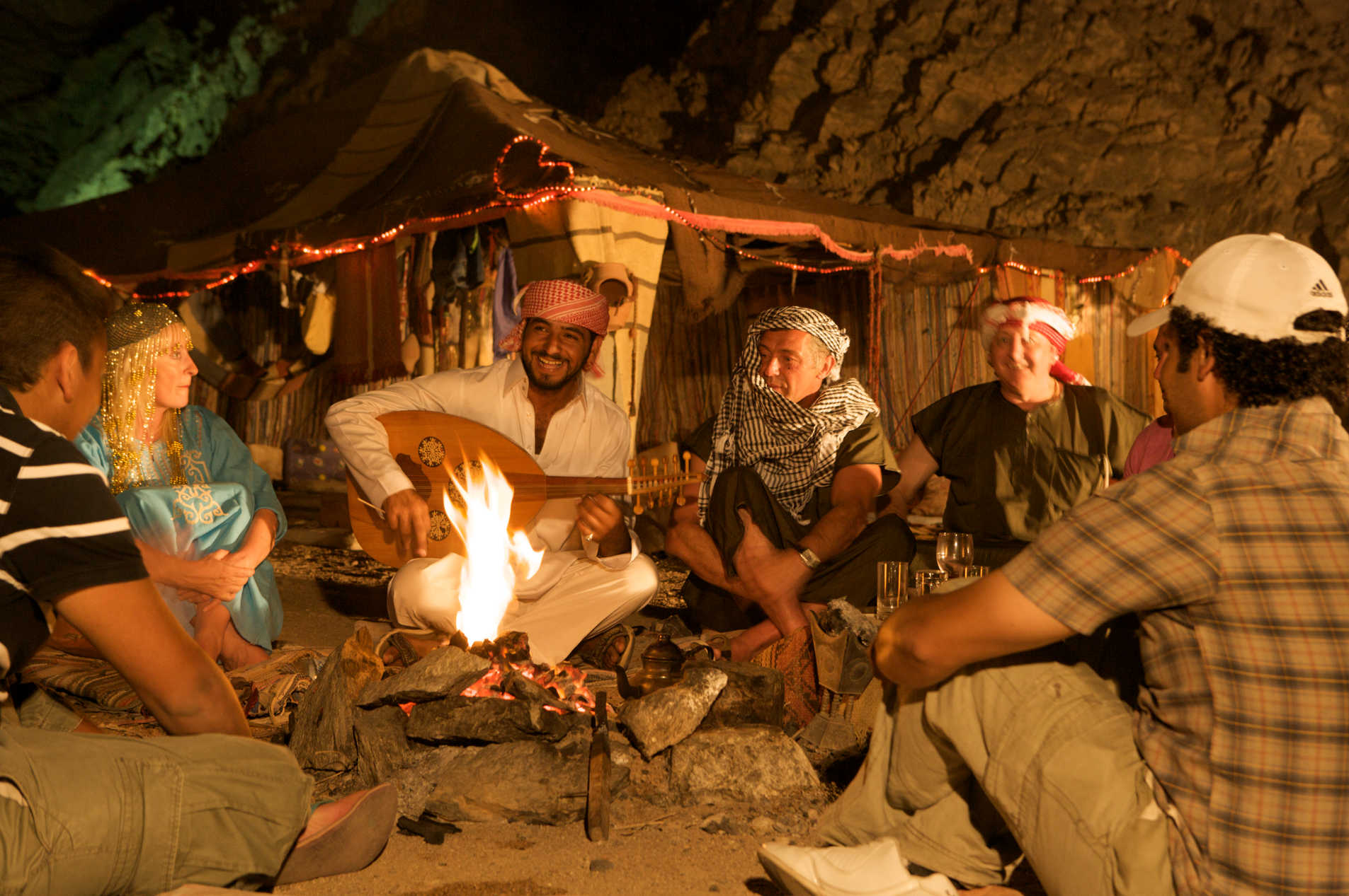 The beduoin night entertainment at Taba Heights Resort at the heart of Sinai Mounatains
